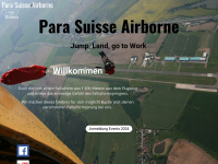 parasuisseairborne.ch Webseite Vorschau