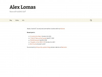 alexlomas.com Webseite Vorschau