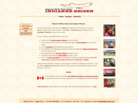 indianerreisen.com Webseite Vorschau