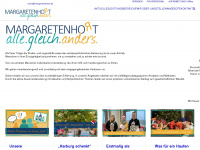margaretenhort.de Webseite Vorschau