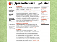 bonsaifreunde-alztal.de Webseite Vorschau