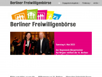 berliner-freiwilligenboerse.de Webseite Vorschau