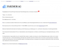 parimob.ch Webseite Vorschau