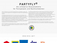 partyfly.de Webseite Vorschau