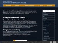 partyraum-berlin-mitte.de Webseite Vorschau