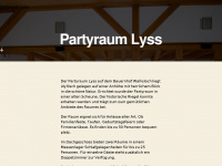 partyraum-lyss.ch Webseite Vorschau