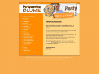 partyservice-blume.de Webseite Vorschau