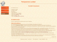 partyservice-lomber.de Webseite Vorschau