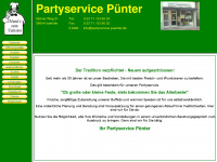 partyservice-puenter.de Webseite Vorschau