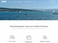 parz.ch Webseite Vorschau
