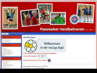 pasewalk-handball.de Webseite Vorschau