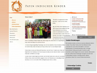 paten-indischer-kinder.de Webseite Vorschau