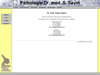 pathologie-savin.de Webseite Vorschau