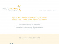 physiotherapie-gosslau.de Webseite Vorschau