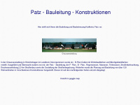patz-bauleitung.de Webseite Vorschau