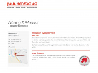 paulherzogag.ch Webseite Vorschau