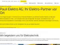 paulielektro.ch Webseite Vorschau