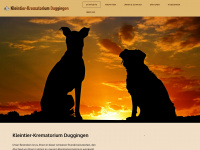 kleintier-krematorium.ch Webseite Vorschau