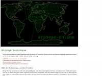 araneae-online.net Webseite Vorschau