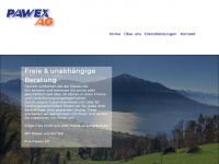 pawex.ch Webseite Vorschau
