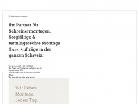 pb-schreinermontagen.ch Webseite Vorschau