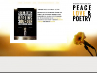 peaceloveandpoetry.de Webseite Vorschau