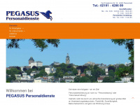 pegasus-personal.de Webseite Vorschau