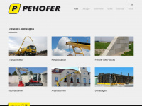 pehofer.at Webseite Vorschau