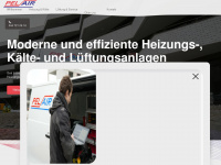 pelair.ch Webseite Vorschau