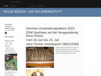 pelze-boesch.de Webseite Vorschau