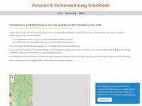pension-altenbeck.de Webseite Vorschau