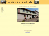 pension-am-marktplatz.de Webseite Vorschau