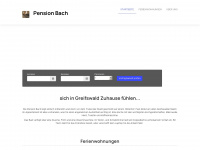 pension-bach.de Webseite Vorschau