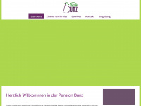 pension-bunz.de Webseite Vorschau