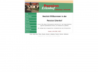 pension-erlenhof.de Webseite Vorschau