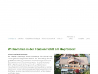 pension-fichtl.de Webseite Vorschau