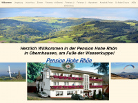 pension-hohe-rhoen.de Webseite Vorschau