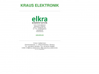 kraus-elektronik.de Webseite Vorschau