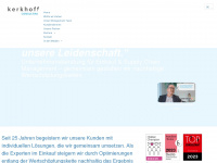 kerkhoff-consulting.com Webseite Vorschau