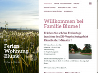 fewo-bluemchen.de Webseite Vorschau
