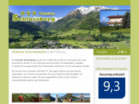 pension-schlossberg.at Webseite Vorschau