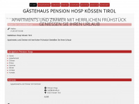 pensionhosp.at Webseite Vorschau