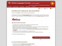 language-learning.info Webseite Vorschau