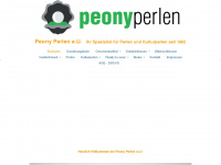peony-perlen.at Webseite Vorschau