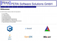 pera-software.com Webseite Vorschau