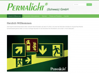 permalight.ch Webseite Vorschau