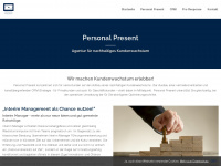 personal-present.net Webseite Vorschau