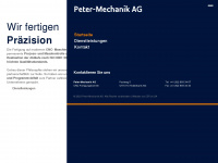 peter-mechanik.ch Webseite Vorschau