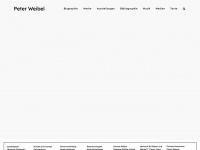 peter-weibel.at Webseite Vorschau
