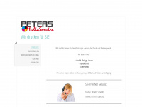 peters-mediaservice.de Webseite Vorschau
